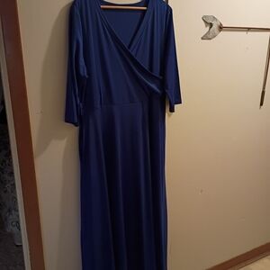 Elegant Blue Women's Dress